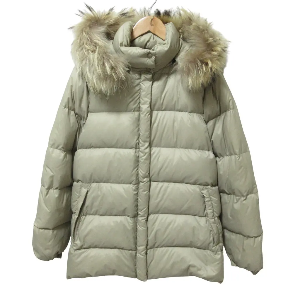 茶タグ MONCLER モンクレール フード2WAY ダウンジャケット ブルゾン Z6H0102 00 ベージュ