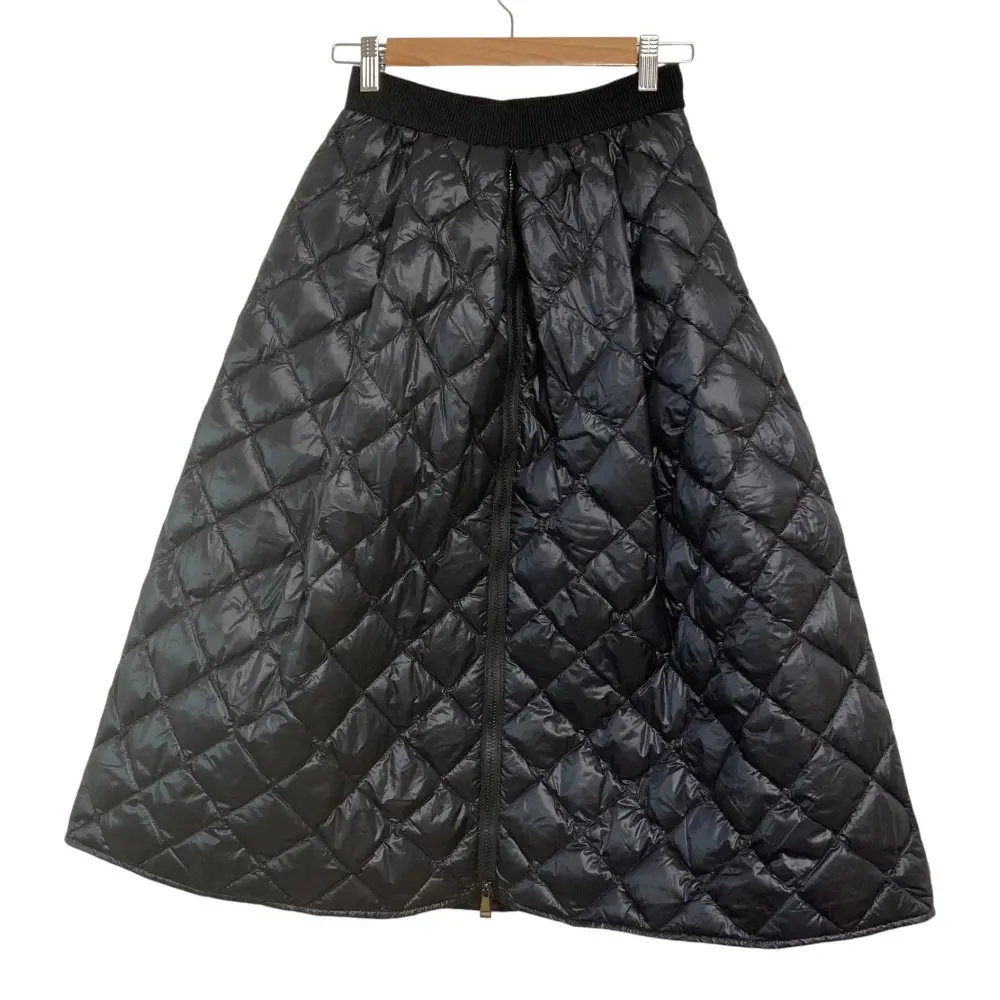 MONCLER モンクレール キルティングダウン ロングスカート サイズ38 ブラック