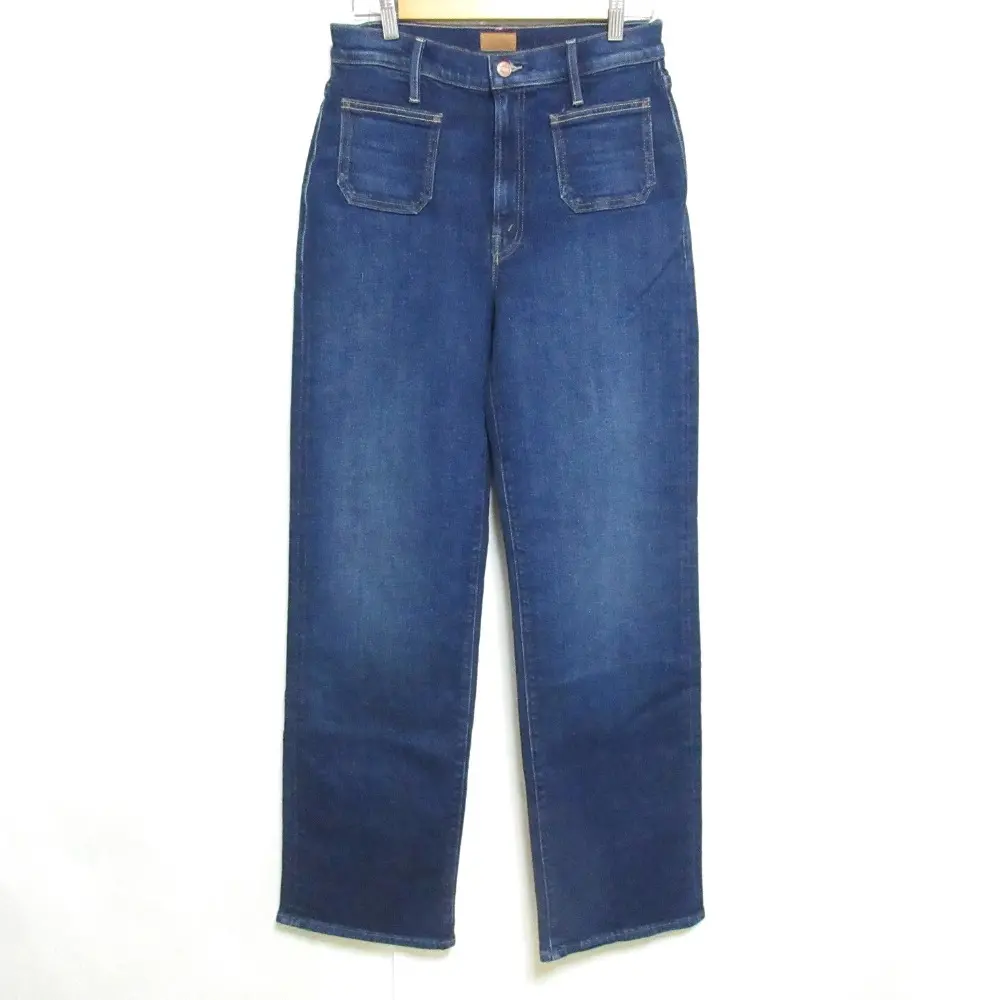 MOTHER マザー PATCH POCKET RAMBLER ZIP SNEAK ストレート デニムパンツ ジーンズ 10687‐2219 W29 インディゴ