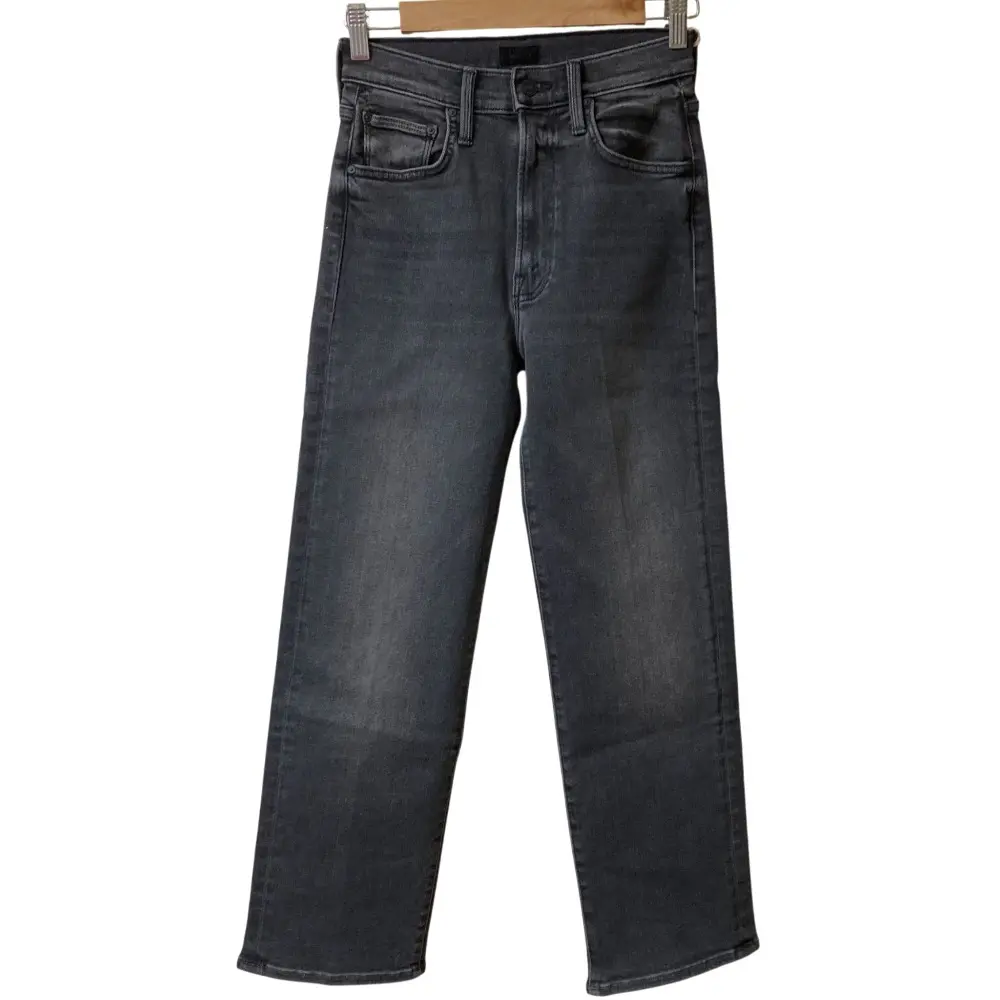 25AW MOTHER マザー THE RANBLER ZIP ANKLE デニムパンツ 4210600128 サイズ24 ブラック 