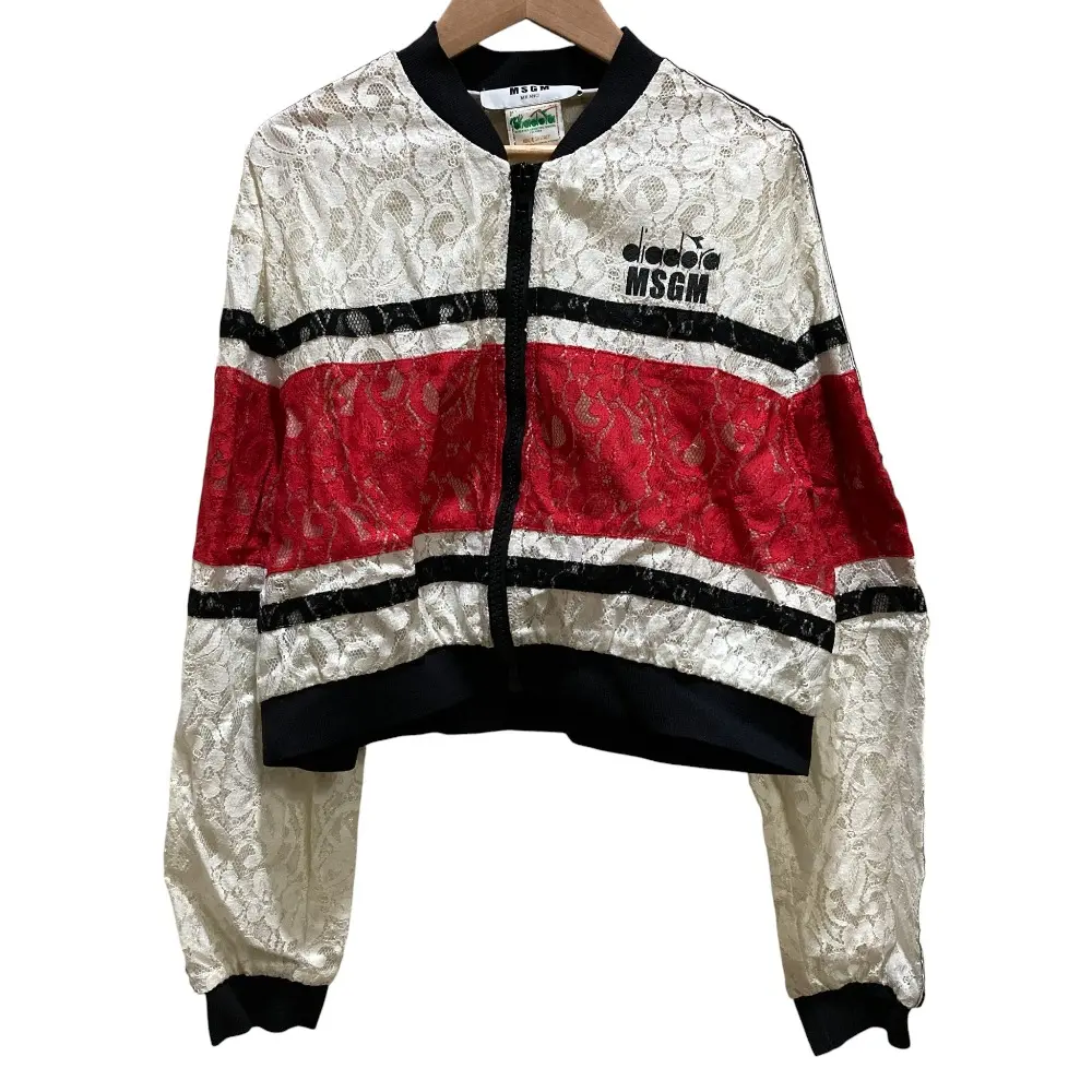 MSGM エムエスジーエム ディアドラ コラボ レース ジャケット サイズ44 ホワイト