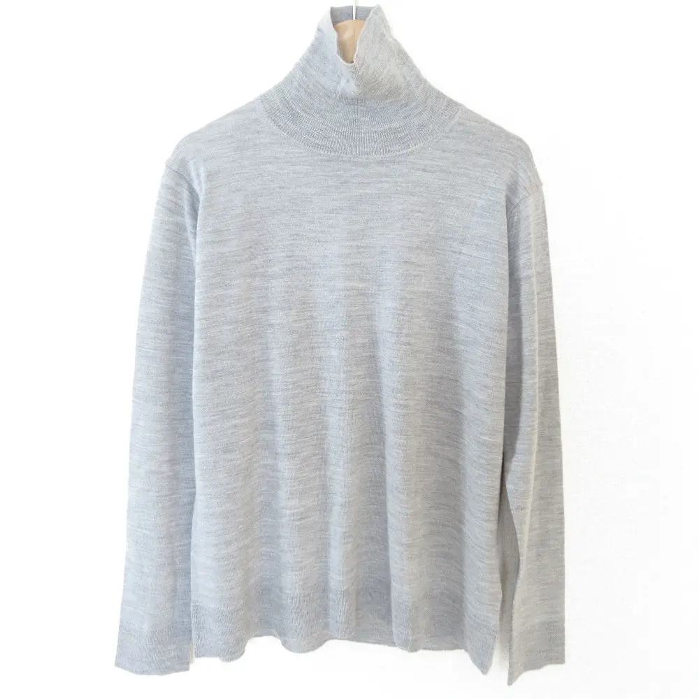 22AW MUSE de Deuxieme Classe ミューズドゥドゥーズィーエムクラス FF30 タートルネックプルオーバー ニット カットソー グレー