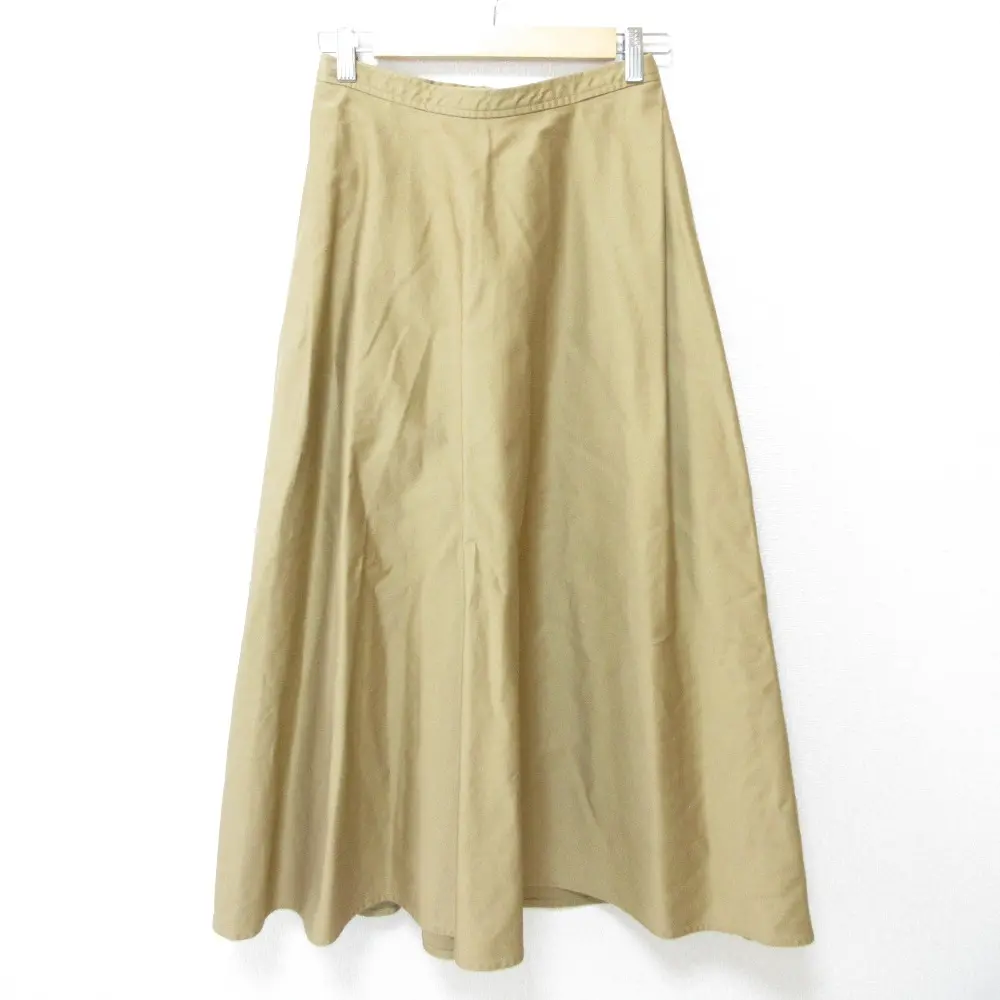 22AW MUSE de Deuxieme Classe ミューズドゥドゥーズィエムクラス CHINO フレアスカート ロングスカート 36 ベージュ
