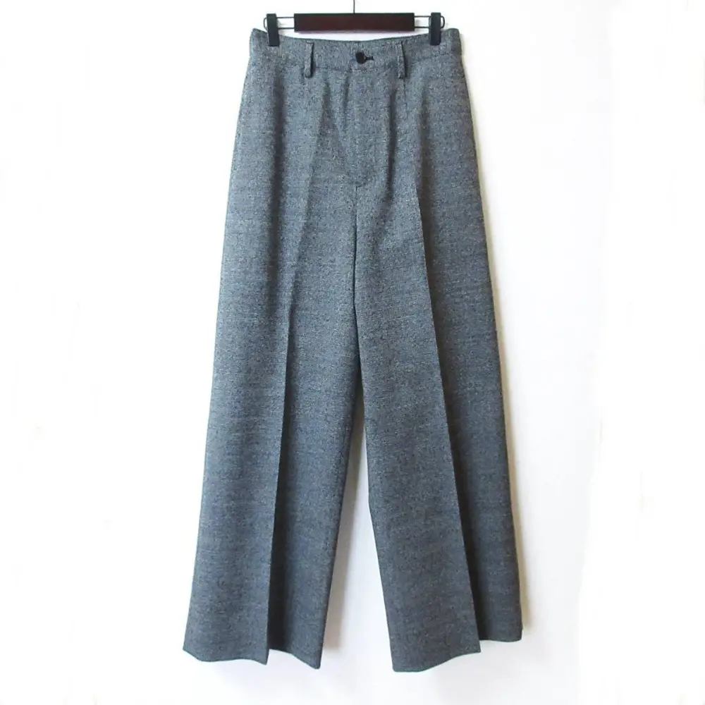 23AW MUSE de Deuxieme Classe ミューズ ドゥーズィエムクラス DISCO CRAPE スラックスパンツ サイズ38 グレー