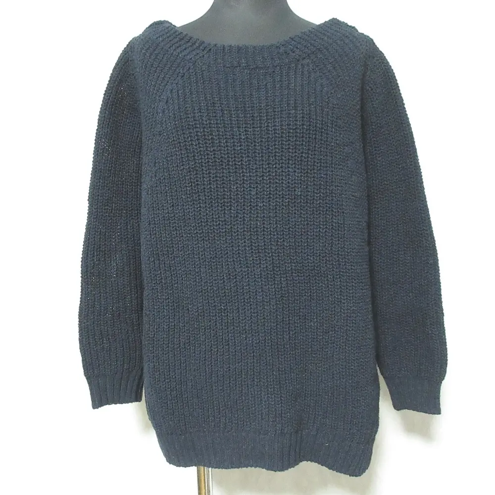 22SS Deuxieme Classe ミューズドゥドゥーズィエムクラス Lily Linen アゼ プルオーバー ニット 22080500404010 ネイビー