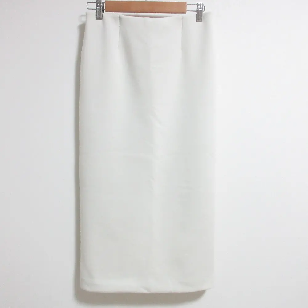 24SS MUSE de Deuxieme Class ミューズ ドゥーズィエムクラス ストレッチ dumble fit タイトスカート 36 オフホワイト