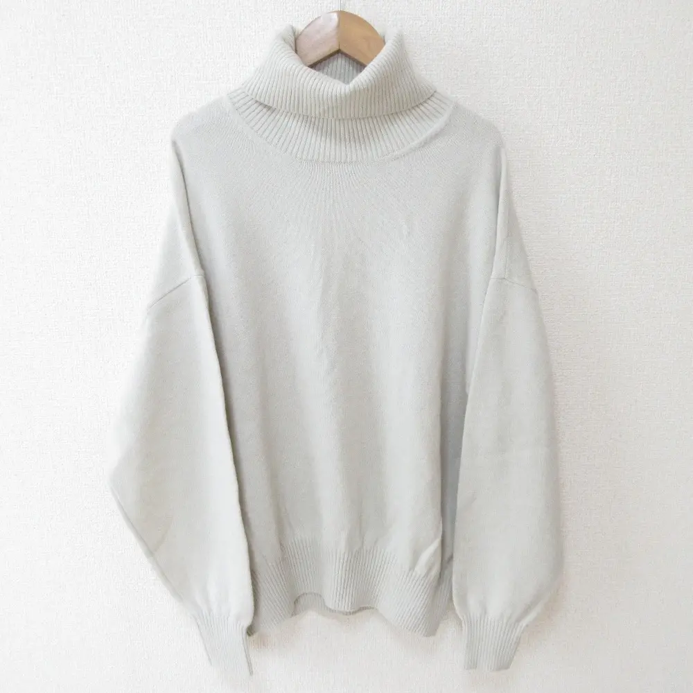 23AW MUSE de DEUXIEME CLASSE ミューズ ドゥーズィエムクラス JUSPER タートルネックプルオーバー ニット セーター ベージュ
