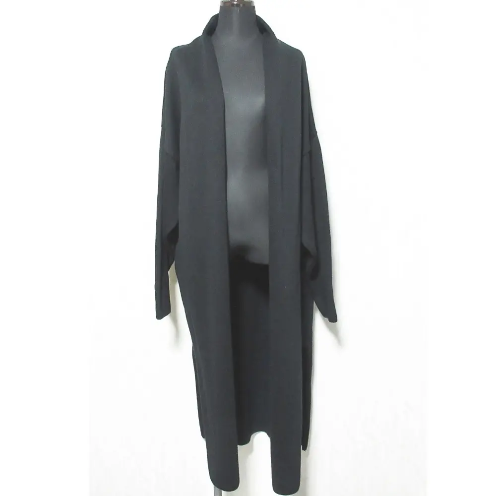 MUSE de Deuxieme Classe ミューズドゥドゥーズィエムクラス Twins cotton ロングガウン カーディガン 20020500406010 ブラック