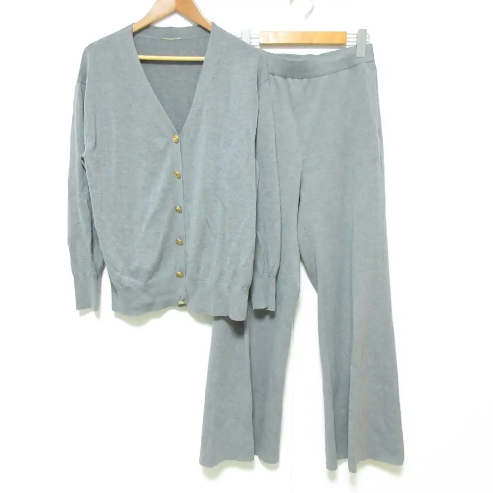 24SS MUSE Deuxieme Classe ミューズ ドゥーズィエムクラス Beauty カーディガン パンツ セットアップ サイズ36 グレー
