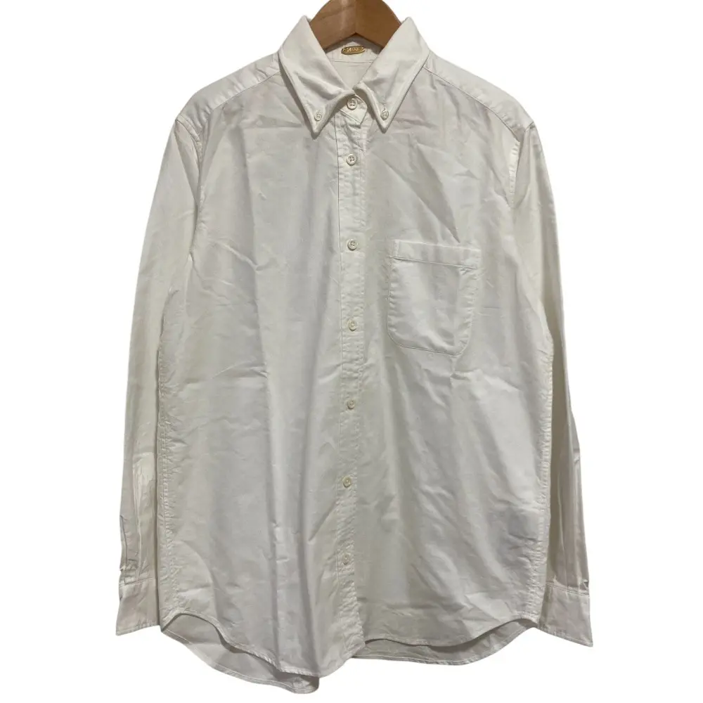 25SS MUSE de Deuxieme Classe ミューズ ドゥーズィエムクラス OXFORD ボタンダウン シャツ サイズF ホワイト