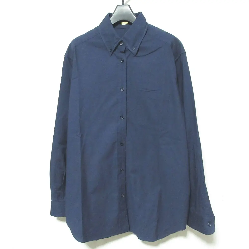 21SS MUSE de Deuxieme Classe ミューズ ドゥーズィエムクラス OXFORD BDシャツ サイズF ネイビー