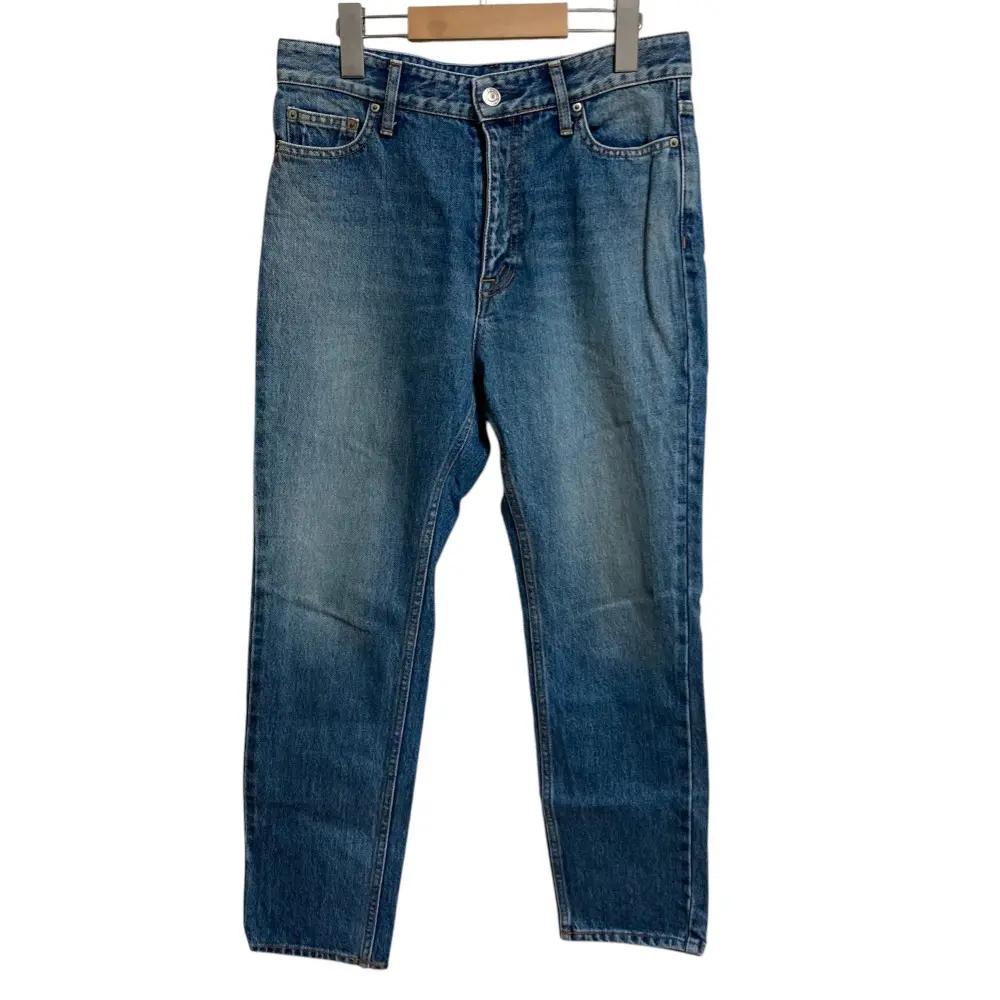 22AW MUSE de Deuxieme Classe ミューズドゥドゥーズィエムクラス slim cropped デニム パンツ ジーンズ サイズ36 ブルー