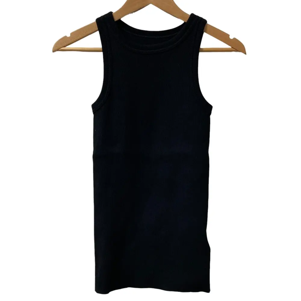 MUSE de Deuxieme Classe ミューズ ドゥーズィエムクラス LOREL RIB タンクトップ サイズF ブラック