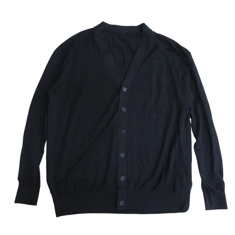 25SS MUSE de Deuxieme Classe ミューズドゥーズィエムクラス BRONZER RICH CACHE CARDIGAN カーディガン ネイビー