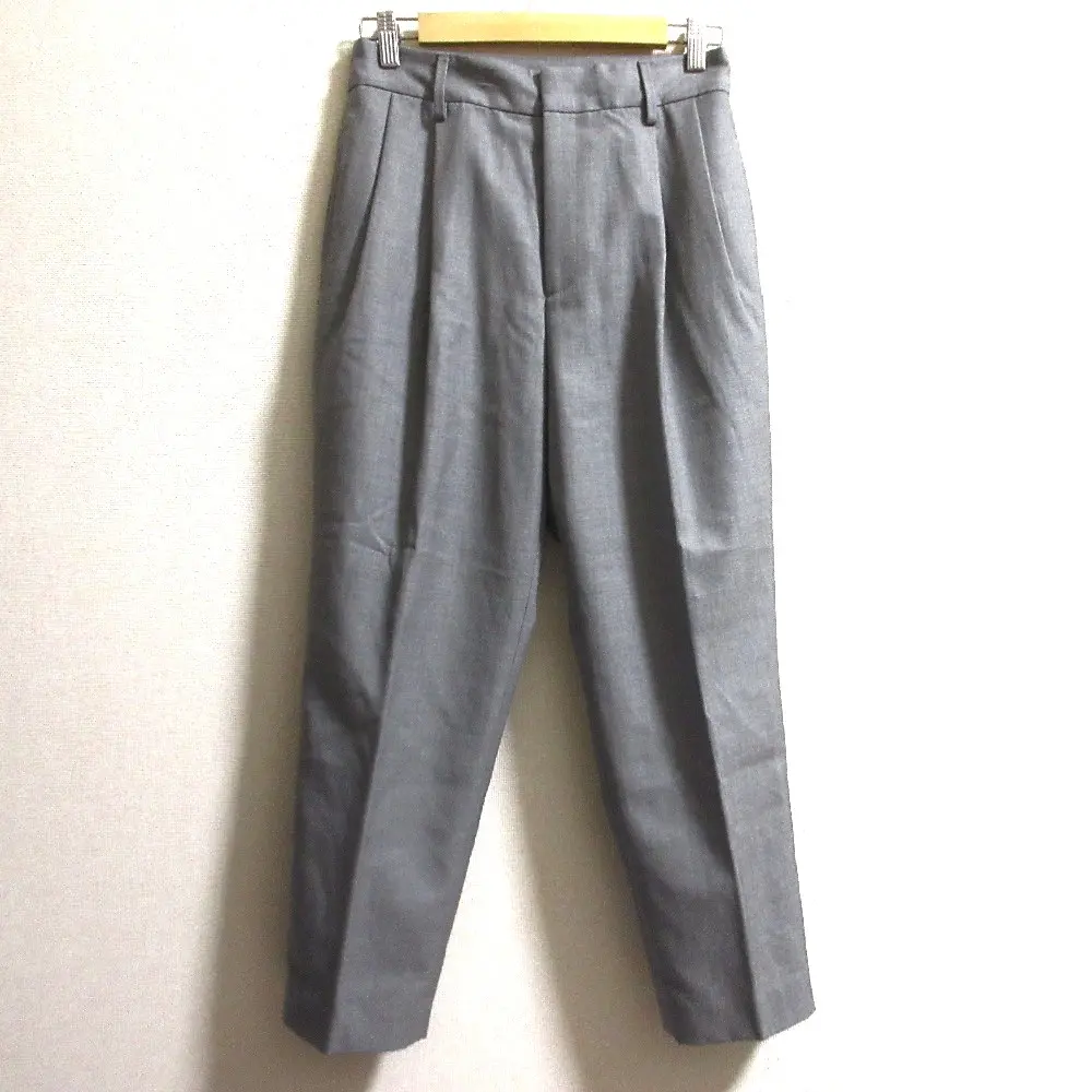 24SS MUSE de Deuxieme Classe ミューズドゥドゥーズィエムクラス VICTORIAN SURGE パンツ スラックス サイズ36 グレー