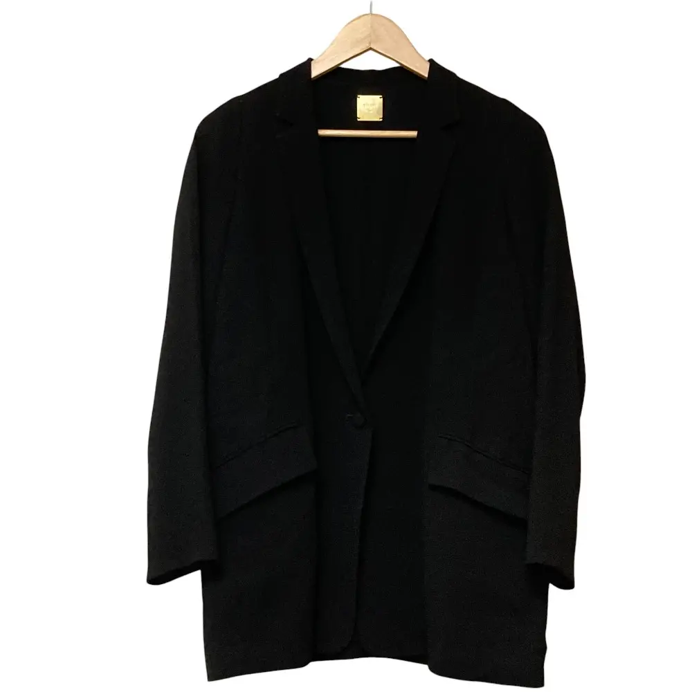 MUSE de Deuxieme Classe ミューズドゥドゥーズィエムクラス ジョーゼット テーラードジャケット ブラック