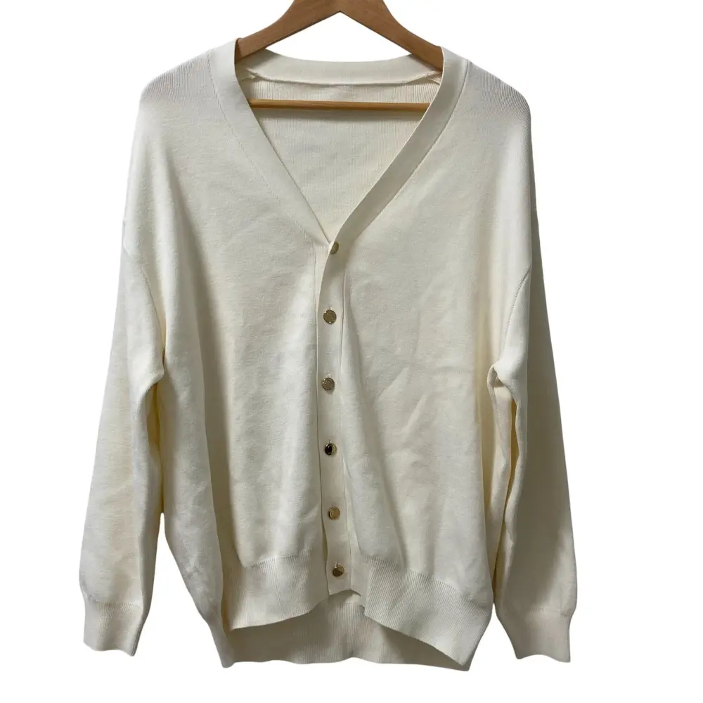 23AW MUSE de Deuxieme Classe ミューズドゥーズィエムクラス HEARTRICH カーディガン サイズF ホワイト