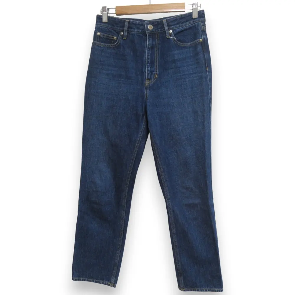 24AW MUSE de Deuxieme Classe ミューズ ドゥーズィエムクラス スリムクロップド デニムパンツ サイズ36 インディゴブルー 