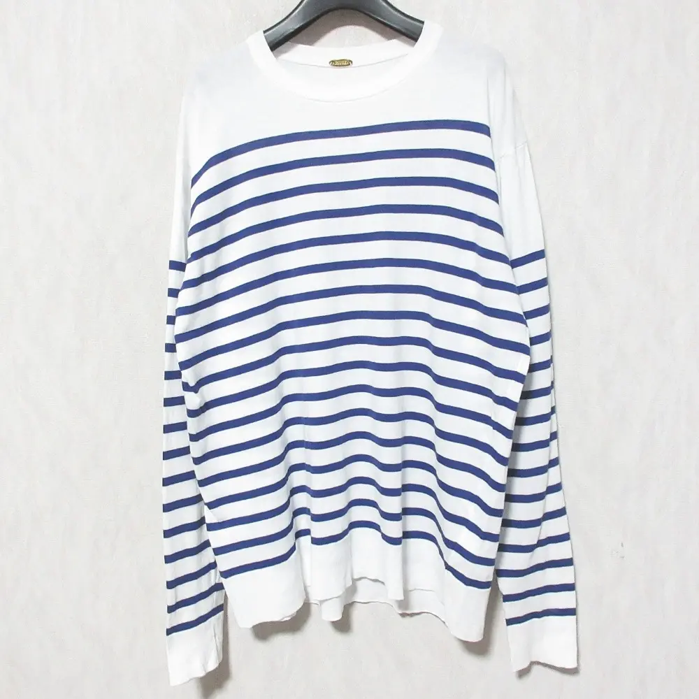 MUSE de Deuxieme Classe ミューズ ドゥーズィエムクラス ボーダー ニットカットソー 22080500407110 ホワイト ネイビー