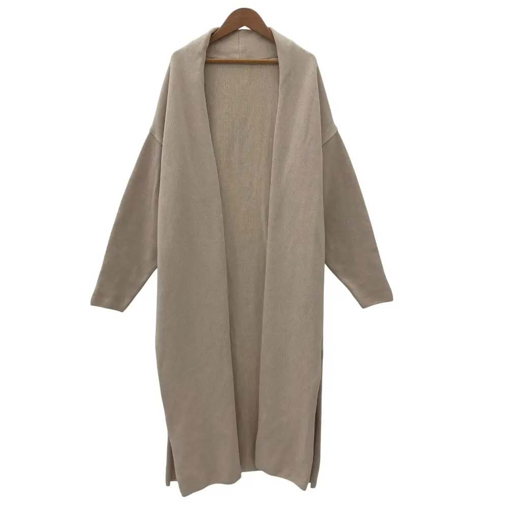 MUSE de Deuxieme Classe ミューズ ドゥーズィエムクラス Twins cotton ロングガウン コート カーディガン ベージュ