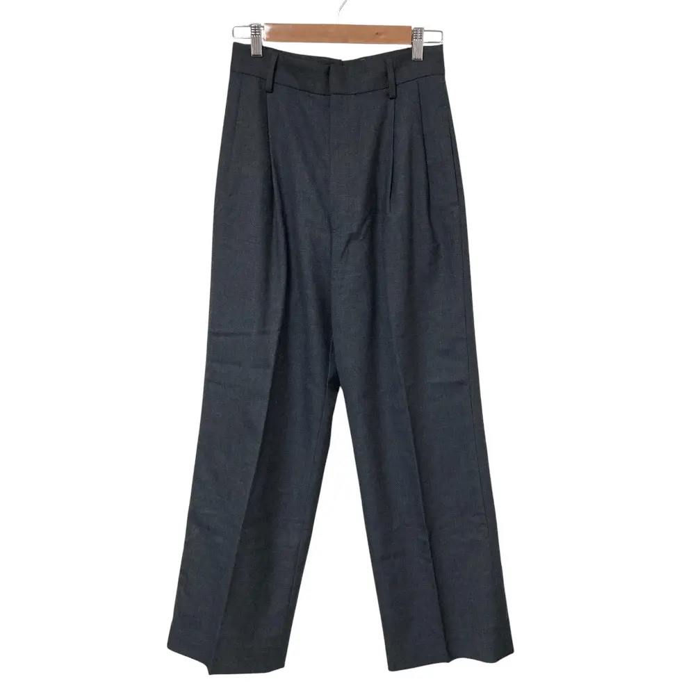 22AW MUSE de DEUXIEME CLASSE ミューズ ドゥーズィエムクラス WOOL SERGE タックパンツ 36サイズ グレー