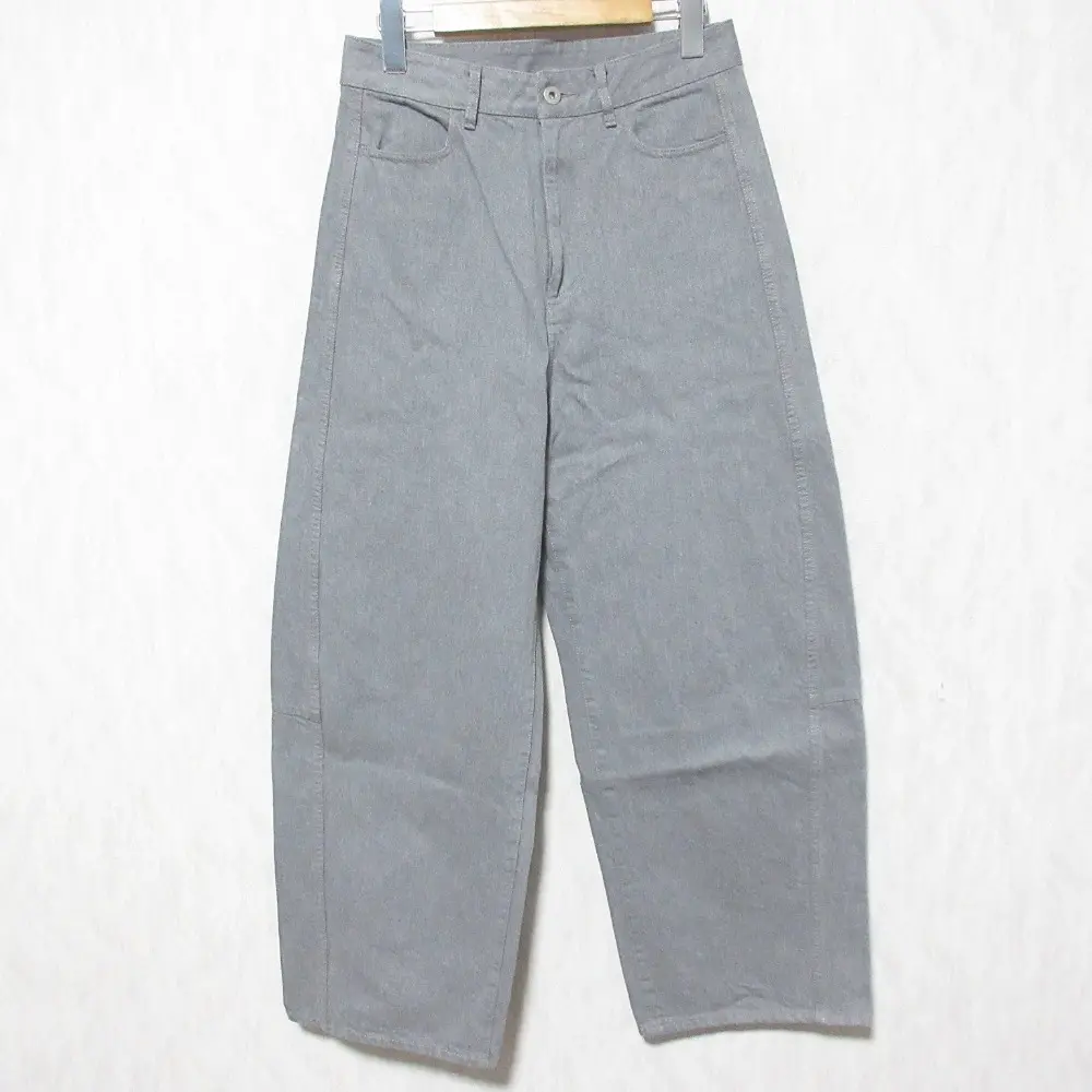 23AW MUSE de Deuxieme Classe ミューズドゥドゥーズィーエムクラス DRILL BON パンツ コクーンデニム 23030500408030 36 グレー