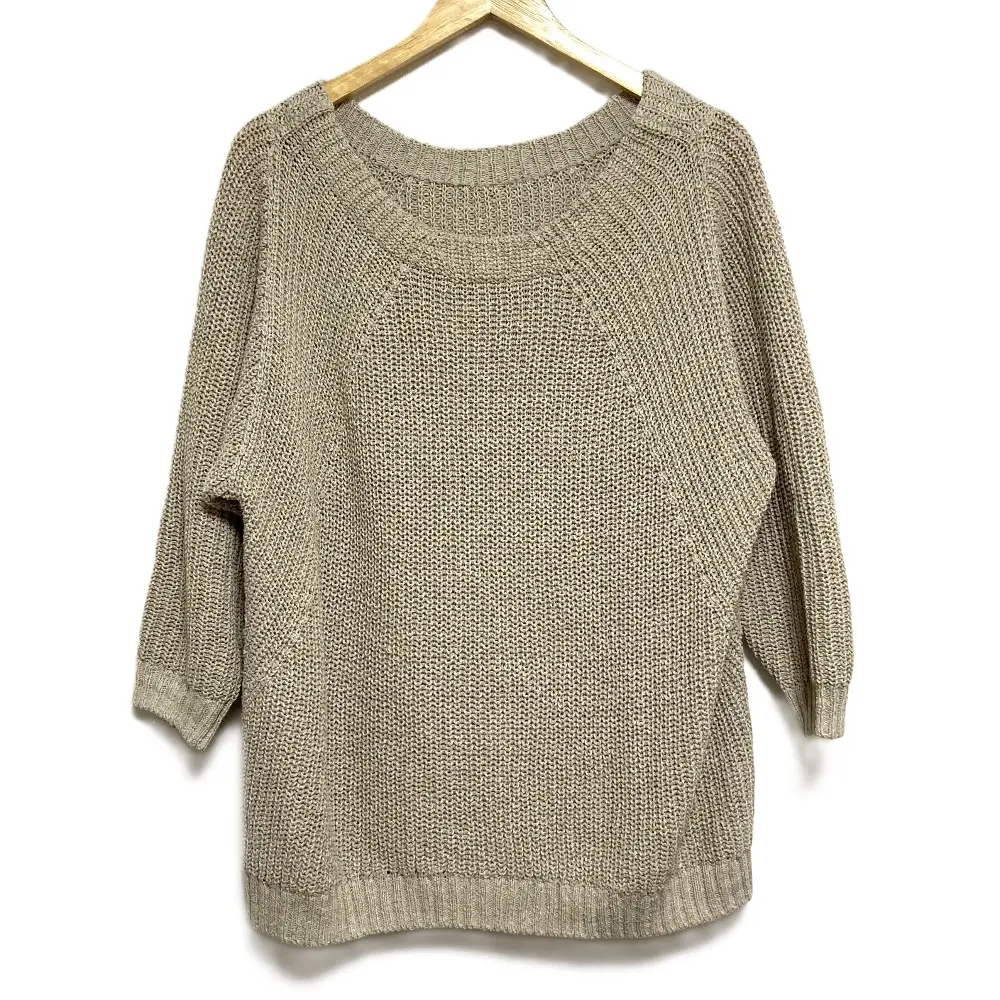 MUSE de Deuxieme Classe ミューズ ドゥーズィエムクラス Lily Linen アゼプルオーバー ニット セーター ベージュ