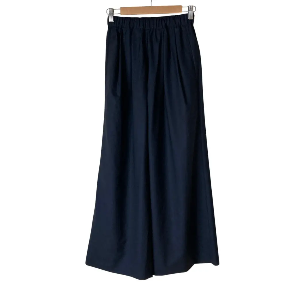 25SS MUSE de Deuxieme Classe ミューズ ドゥーズィエムクラス COOL VICTORIAN イージーパンツ 34 ネイビー