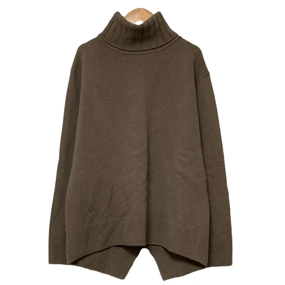 MUSE de Deuxieme Classe ミューズドゥーズィエムクラス カシミヤブレンド タートルネック ニットセーター ブラウン