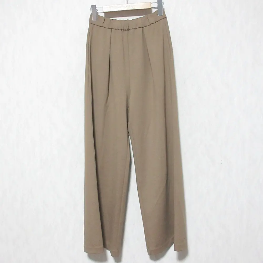 25AW MUSE Deuxieme Classe ミューズ ドゥーズィエムクラス PRIMEWOOL PONTE パンツ 25030500404030 サイズ36 キャメル