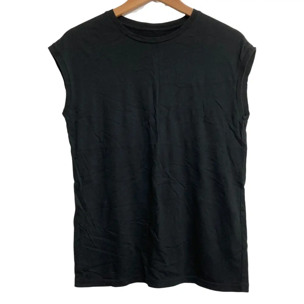MUSE de DEUXIEME CLASSE ミューズ ドゥーズィエムクラス loosey2 クルーネック タンクトップ 22070500415010 サイズF ブラック