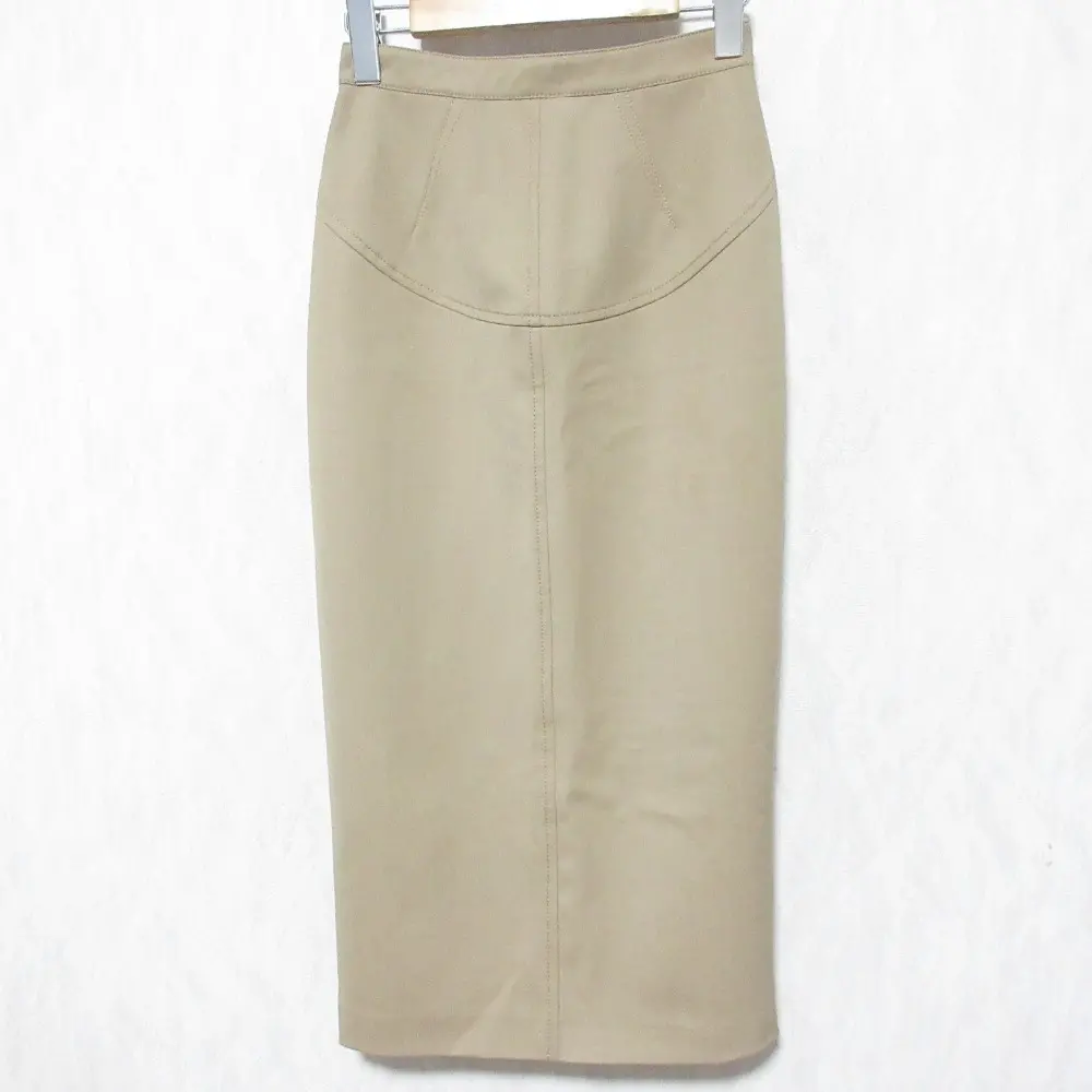 23SS N21 ヌメロヴェントゥーノ ストレッチ タイト ロングスカート 23S-C011-3047 38 ベージュ