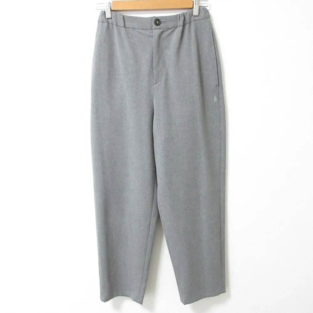 23SS nagonstans ナゴンスタンス ストレッチウォームクロスeasyテーパードPT イージーパンツ スラックス 470GS831-0080 M グレー