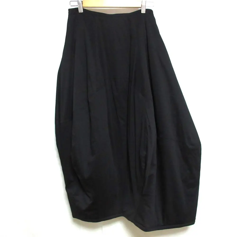 22AW nagonstans ナゴンスタンス ランダムタック ロング バルーンスカート 470FA831-1210 M ブラック