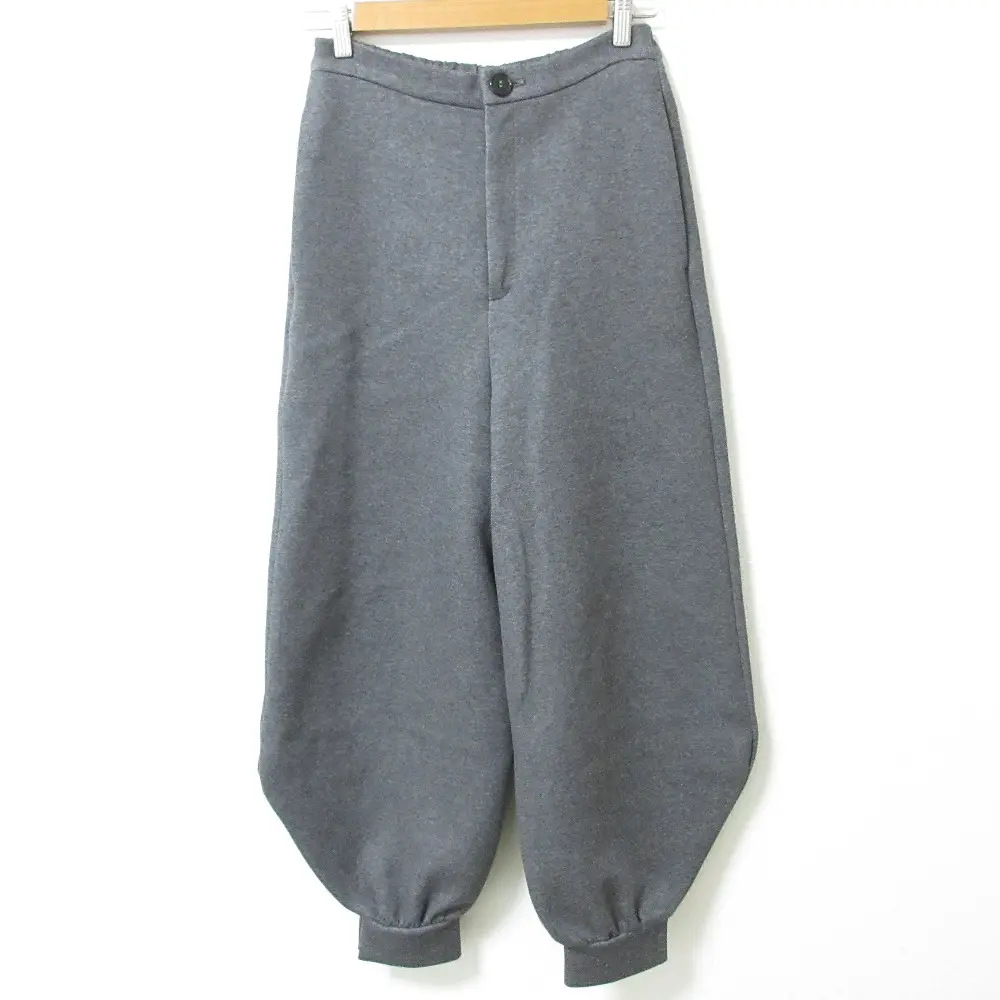 23AW nagonstans ナゴンスタンス slit pants ダンボールニット イージーパンツ 470GA881-1210 M グレー