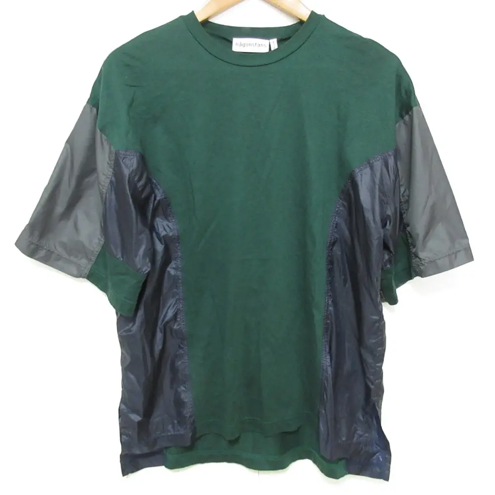 24SS nagonstans ナゴンスタンス combination T-shirt 半袖 Tシャツ カットソー 470HS480-1300 サイズM グリーン