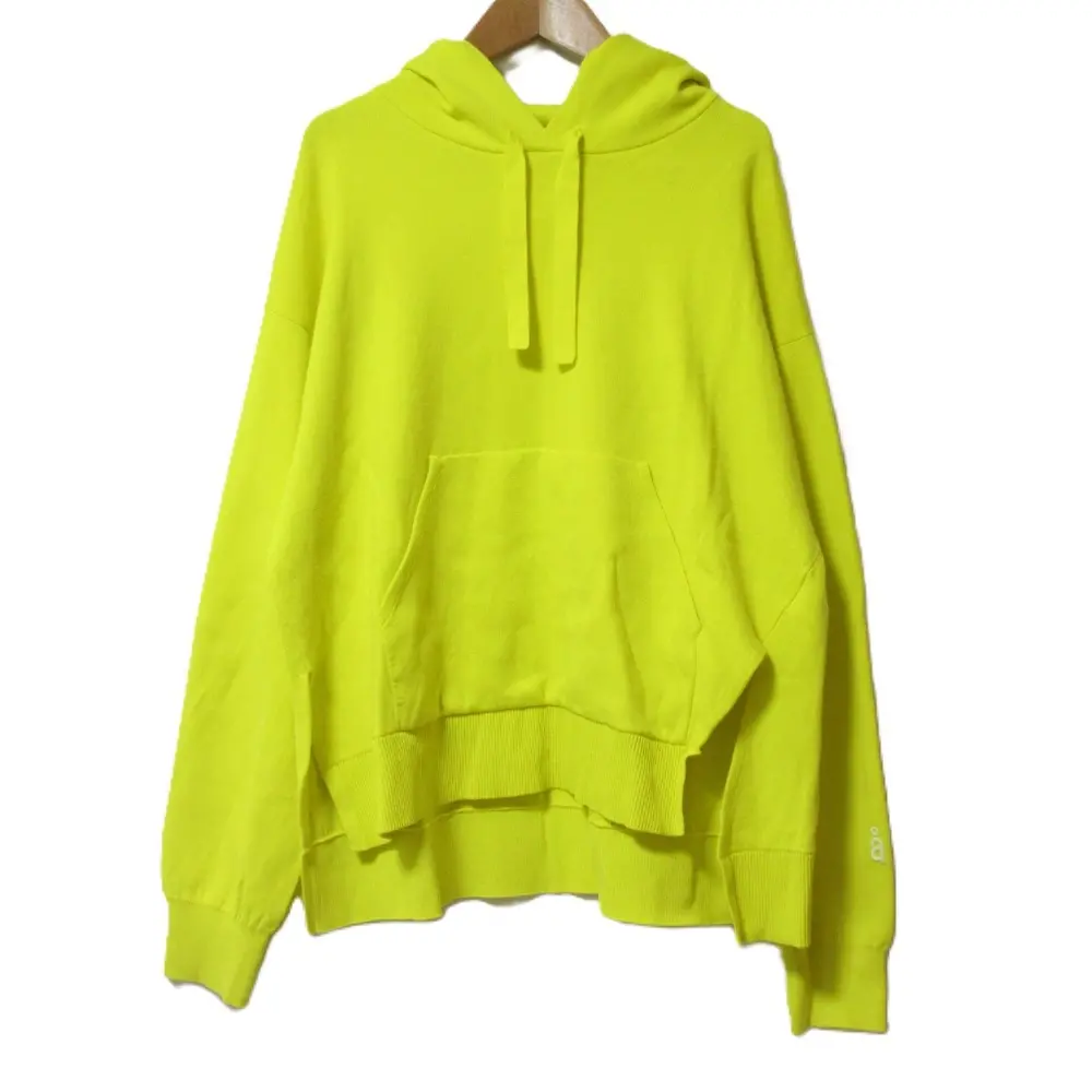 24SS nagonstans ナゴンスタンス hooded knit parker ストレッチ ニットパーカー フーディー 470HS870-0440 M イエロー