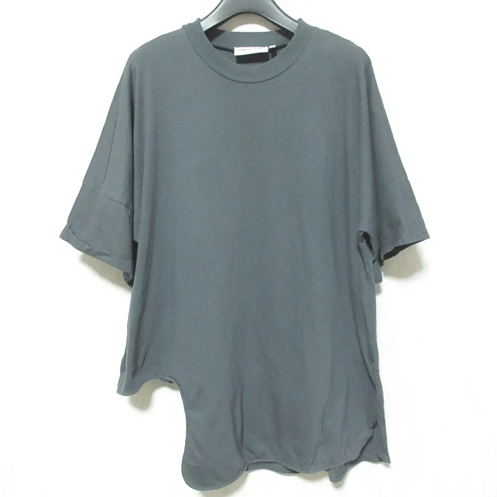 23AW nagonstans ナゴンスタンス Boatneck Pullover Tシャツ カットソー アシンメトリー 470GA880-0390 M グレー