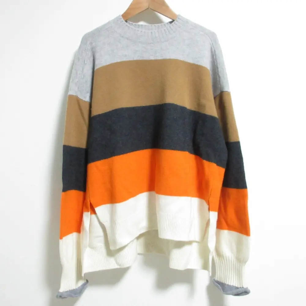 24AW nagonstans ナゴンスタンス box knit pullover 長袖 ニット セーター 470HA870-1660 M マルチカラーの買取実績【2025年2月買取】