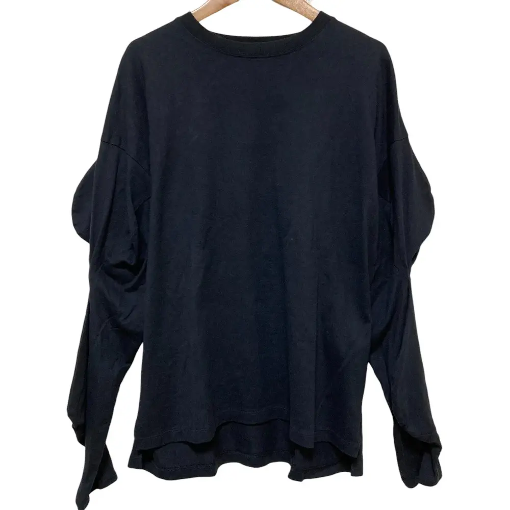 22SS nagonstans ナゴンスタンス CO天竺 BUMPロングスリーブ 長袖 Tシャツ カットソー M ブラック