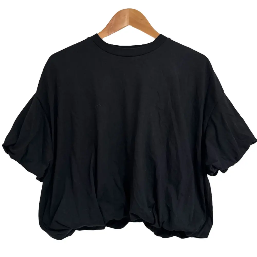 24SS nagonstans ナゴンスタンス tuck balloon t-shirt タックバルーン Tシャツ 470HS880-1320 サイズM ブラックの買取実績【2025年7月買取】