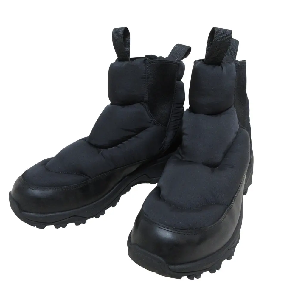 nagonstans ナゴンスタンス パディング サイドゴアブーツ スノーブーツ 23.0cm ブラック