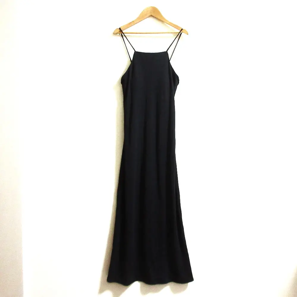 23SS nagonstans ナゴンスタンス camisole long-dress キャミソールロングドレス ワンピース サイズM ネイビー