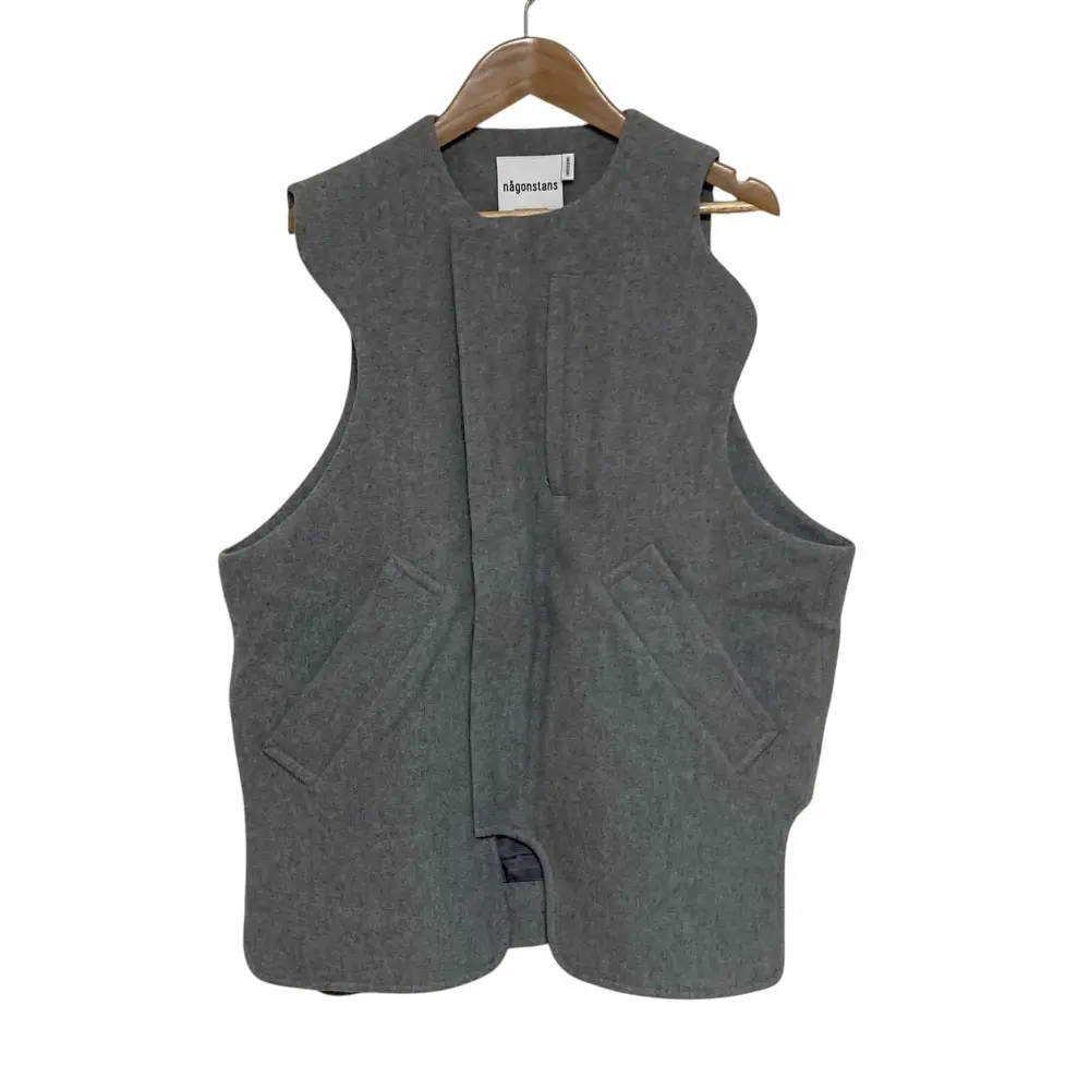25AW nagonstans ナゴンスタンス asymmetry vest アシンメトリーベスト 470IA830-1241 サイズM グレー
