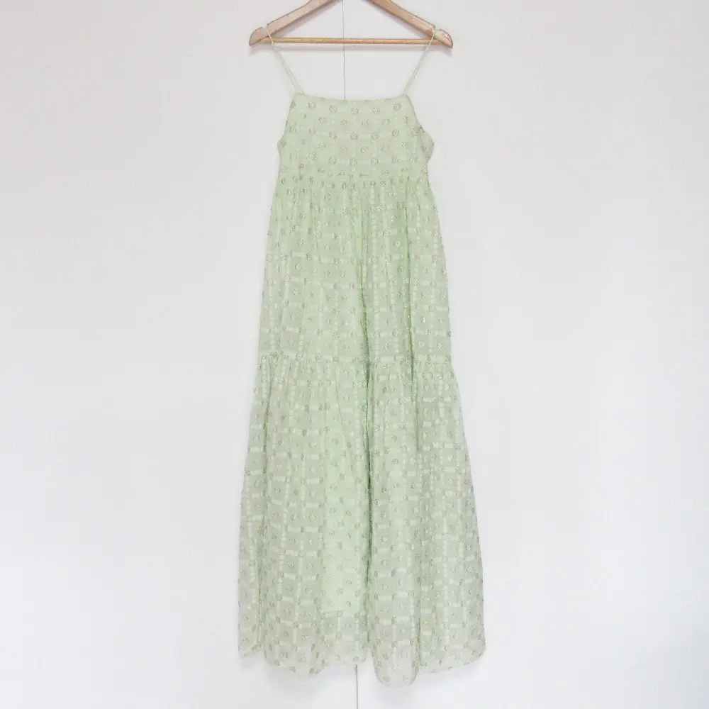 24AW NE QUITTEZ PAS ヌキテパ Lurex Bhutta Cami Dress キャミソールドレスワンピース 010542GC3 ライトグリーンの買取実績【2025年7月買取】