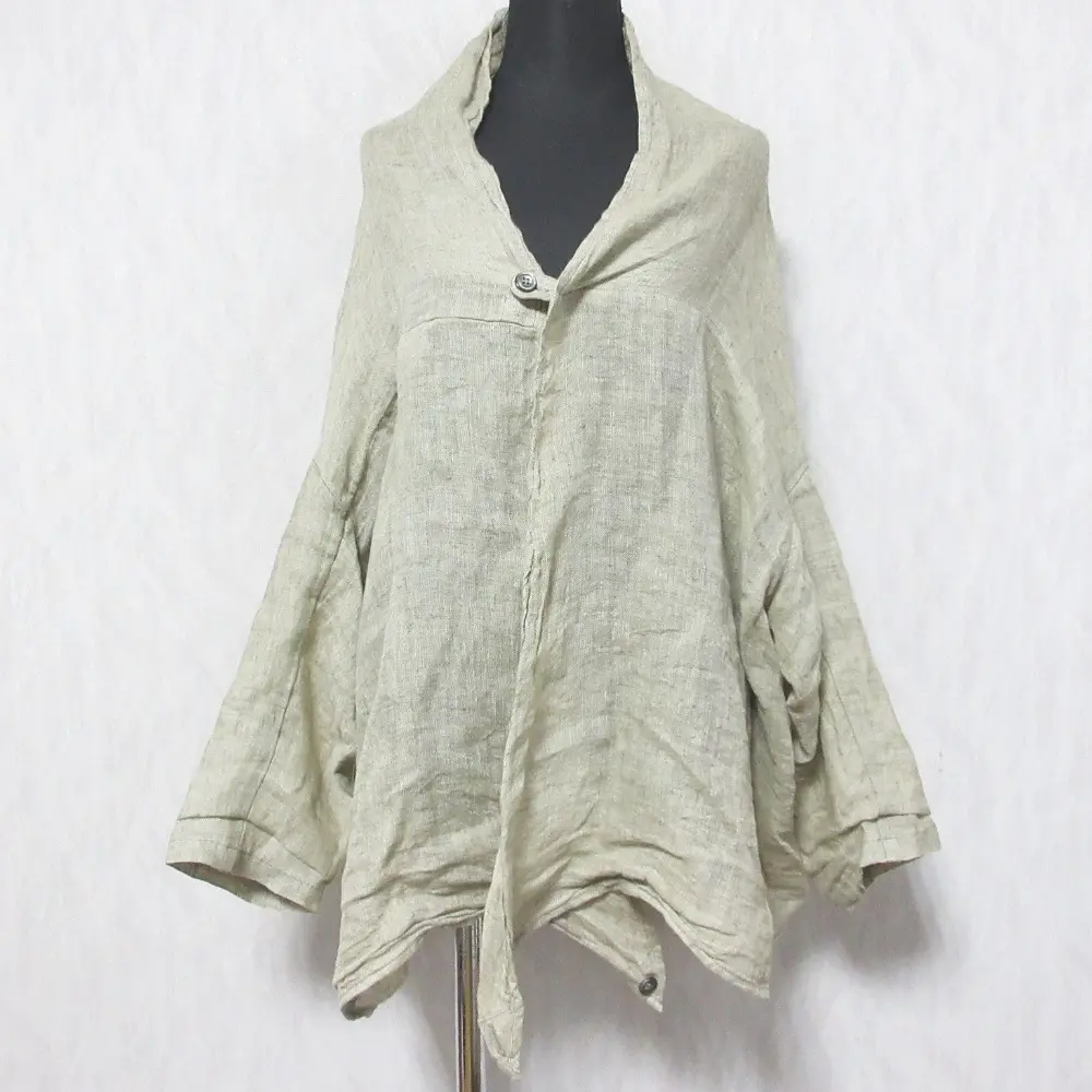 nest Robe ネストローブ リネン ポンチョ カットソー  01151-2017 ベージュ