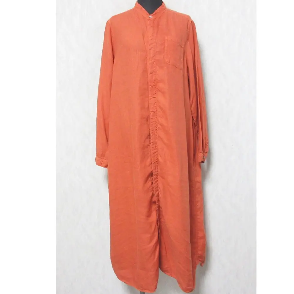 nest Robe ネストローブ リネンシャツワンピース 01161-1086-1 オレンジ