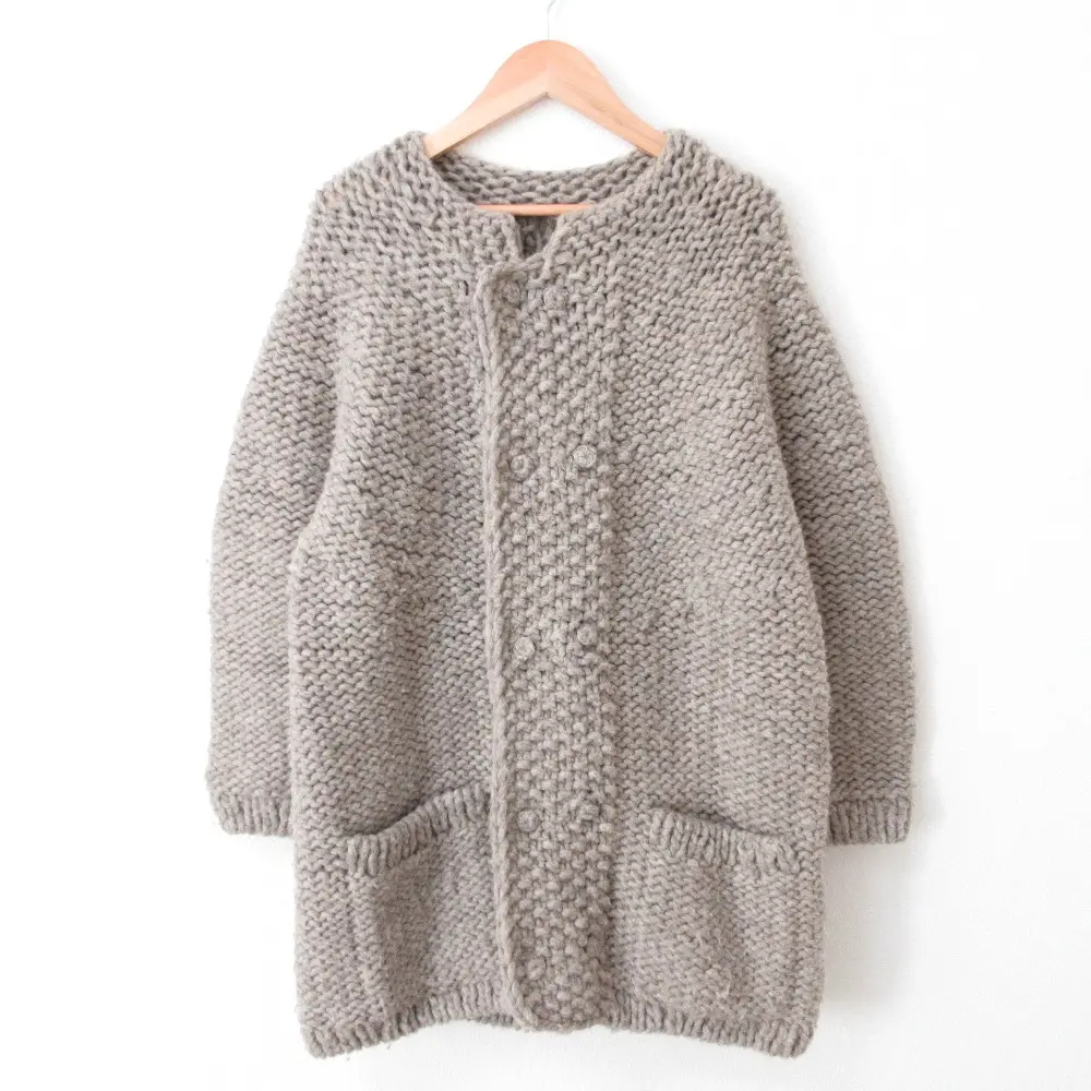 nest Robe ネストローブ ペルーハンドニットカーディガン ローゲージ コーディガン 01204-1026 F ベージュ