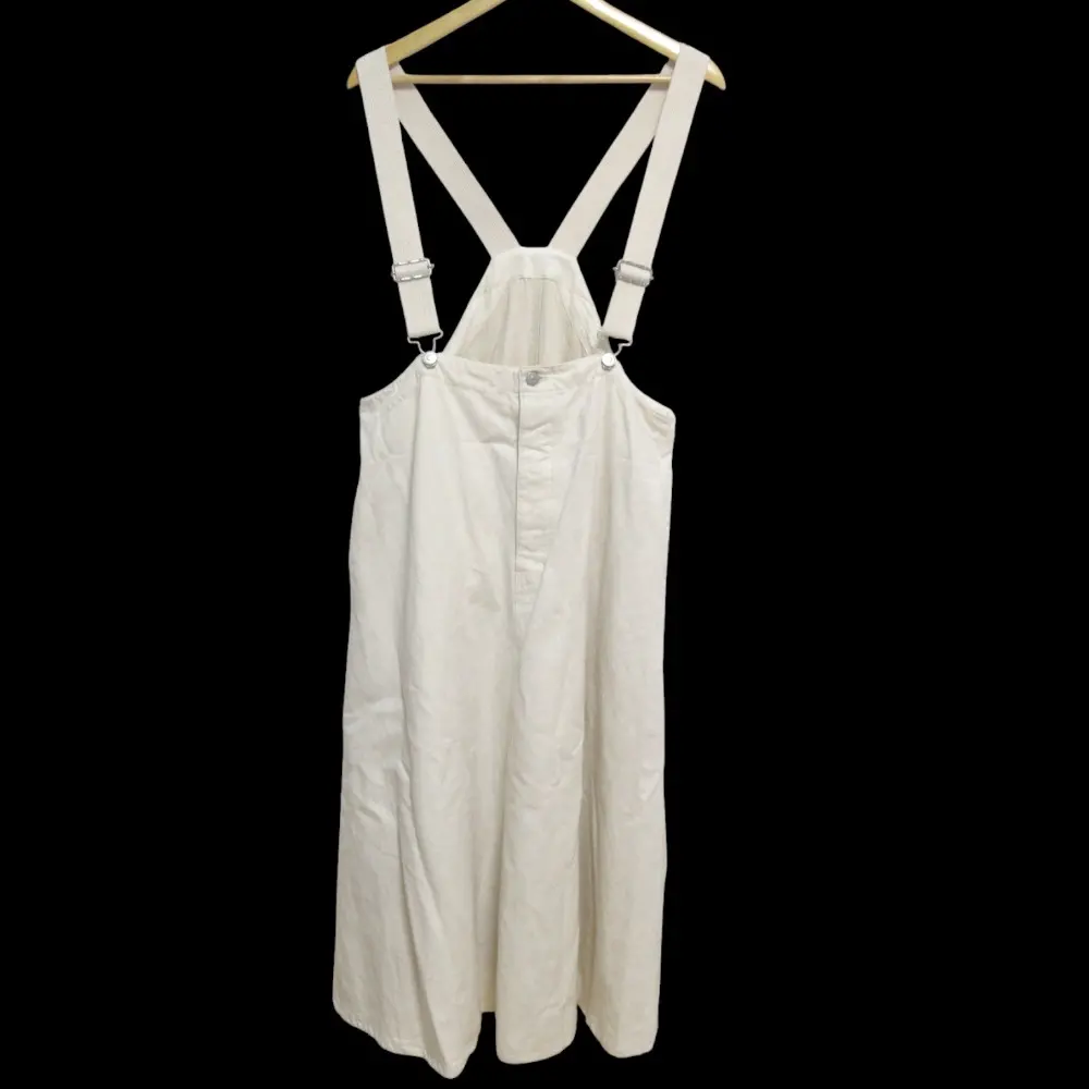 23SS nest Robe ネストローブ UpcycleLino チノサスペンダーデッキスカート ロング サロペット 01232-1399 F オフホワイト