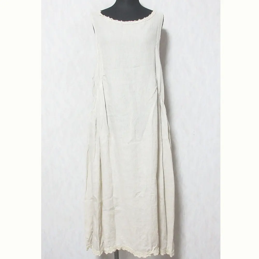 nest Robe ネストローブ ノースリーブ リネン ワンピース 01153-1271-8 ベージュ